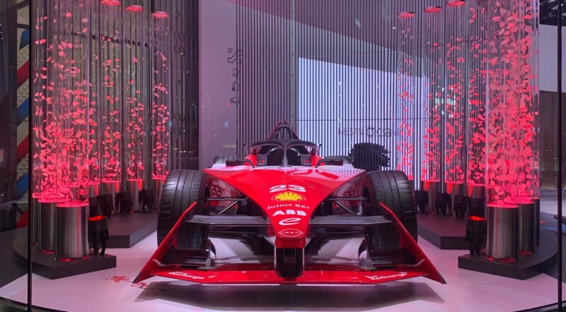 NISSAN FORMULA E PARK 桜吹雪装置 - TASKO Inc. (株)タスコ