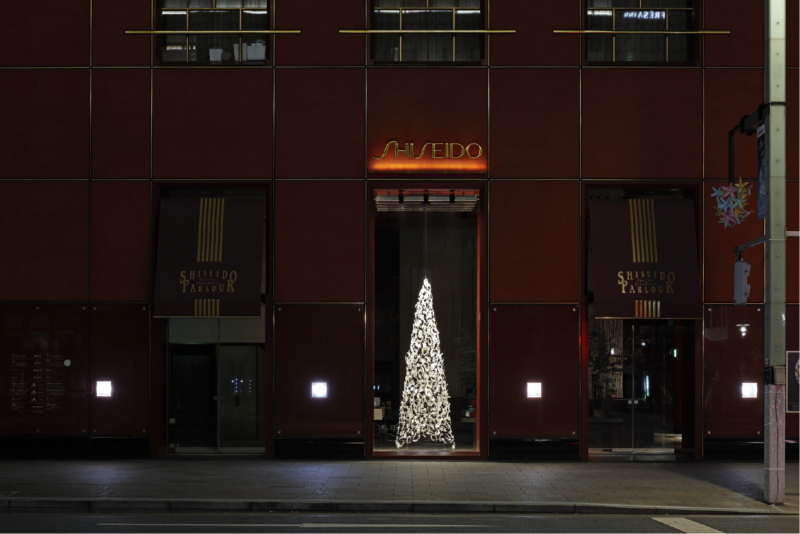 資生堂パーラー銀座本店ショップ ウィンドウディスプレイ「透明な祈」製作 - TASKO Inc. (株)タスコ